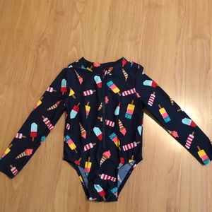 Old Navy rash guard swim suit. Adorable ice cream novelty print